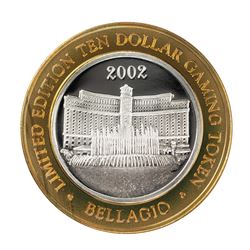 .999 Silver Bellagio Las Vegas, NV $10 Casino Limited Edition Gaming Token