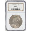Image 1 : 1976 Type 2 Eisenhower Dollar Coin NGC MS66
