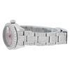 Image 8 : Rolex Ladies Stainless Steel Pink 5 ctw Diamond Datejust Wristwatch With Rolex Box