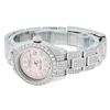 Image 9 : Rolex Ladies Stainless Steel Pink 5 ctw Diamond Datejust Wristwatch With Rolex Box