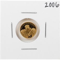 2006 Somali Republic Three Wise Monkeys 4000 Shillings Gold Coin