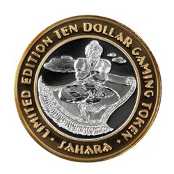 .999 Silver Sahara Las Vegas, Nevada $10 Casino Limited Edition Gaming Token