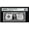 Image 1 : 1928A $1 Funnyback Silver Certificate Note Fr.1601 PMG Gem Uncirculated 65EPQ