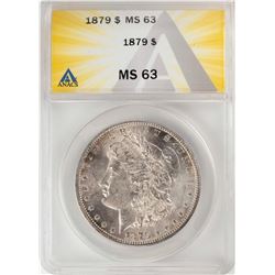 1879 $1 Morgan Silver Dollar Coin ANACS MS63