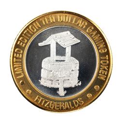.999 Silver Fitzgeralds Casino & Hotel Reno, Nevada $10 Limited Edition Gaming Token