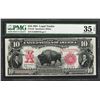 Image 1 : 1901 $10 Bison Legal Tender Note Fr.122 PMG Very Fine 35EPQ