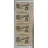 Image 1 : Uncut Sheet of (4) State of Louisiana Baby Bond Obsolete Notes