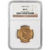Image 1 : 1909-D $10 Indian Head Eagle Gold Coin NGC MS63