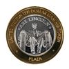 Image 1 : .999 Silver Plaza Las Vegas, NV $10 Casino Limited Edition Gaming Token