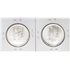 Image 2 : Lot of (2) Brilliant Uncirculated 1980 Mexico Una Onza Casas De Moneda Silver Coins
