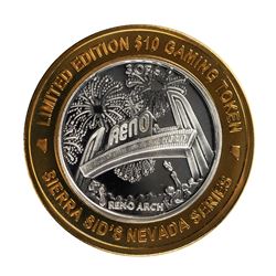 .999 Silver Sierra Sids Sparks, Nevada $10 Casino Limited Edition Gaming Token