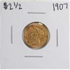 Image 1 : 1907 $2 1/2 Liberty Head Quarter Eagle Gold Coin