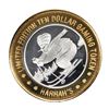 Image 1 : .999 Fine Silver Harrahs Casino Reno, Nevada $10 Limited Edition Gaming Token