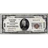 Image 1 : 1929 $20 New Alexandria National Bank, PA CH# 6580 National Currency Note Low Serial