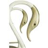 Image 2 : Cleopatra Backless Prop Chair. A gold-and-whit "Cleopatra" Backless Prop Chair.