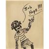 Image 1 : Red Skelton Original Drawing. A very un-P.C. sk Red Skelton Original Drawing.