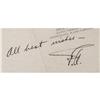 Image 1 : Fred Astaire Signed Letter. Handwritten, undated Fred Astaire Signed Letter.