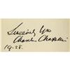 Image 1 : Charlie Chaplin Signature. The first great scree Charlie Chaplin Signature.