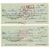Image 1 : Wally Cox Signed Checks. Two personal checks, o Wally Cox Signed Checks.