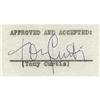 Image 2 : Tony Curtis Signed Agreement. One-page document, Tony Curtis Signed Agreement.