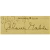 Image 2 : Clark Gable Signed Check. The biggest box offic Clark Gable Signed Check.