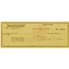 Image 1 : Clark Gable Signed Check. This personal check, Clark Gable Signed Check.