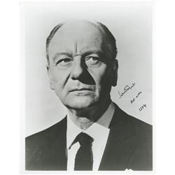 Sir John Gielgud Signed Photos. Two 8" x 10" b& Sir John Gielgud Signed Photos.