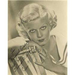 Jean Harlow Photo Signed by Mama Jean. This 7 Jean Harlow Photo Signed by Mama Jean.