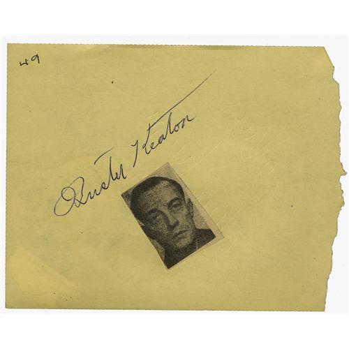 Buster Keaton Autograph. Buster Keaton Autograph.
