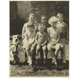 Autographed "Our Gang" Photograph. A terrific 11 Autographed "Our Gang" Photograph.