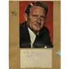 Image 1 : Spencer Tracy Signed Notecard. Spencer Tracy Signed Notecard.