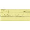 Image 3 : Mae West Signed Check with Photo. "It's better t Mae West Signed Check with Photo.