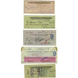 Collection of Clifton Webb Checks Offered here a Collection of Clifton Webb Checks