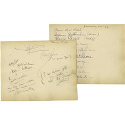 Clifton Webb Autograph (Lot #11) . A two-page lo Amos and Andy Visit the Webbs.