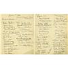 Image 1 : Clifton Webb Autographs (Lot #12) . A two-page l Clifton Webb Signed Guest Book Pages.