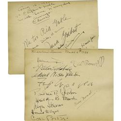 Clifton Webb Autographs(Lot #9). Clark Gable has Clark Gable Pays a Visit to the Webbs.