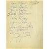 Image 1 : Clifton Webb Autographs. An incredible two-sided Clifton Webb Autograph Collection.