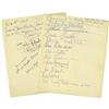 Image 1 : Clifton Webb Autographs. (Lot #18). Cole Porter' The Webbs Entertain On Bentley Circle.