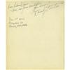 Image 3 : Clifton Webb Autographs. (Lot #18). Cole Porter' The Webbs Entertain On Bentley Circle.