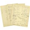 Image 1 : CLifton Webb autographs (Lot #3) A three-page lo Three Pages of Clifton Webb's Guest Book.