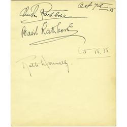 Swashbuckler Basil Rathbone and His Screenwriter Swashbuckler Basil Rathbone and His Screenwriter Wi