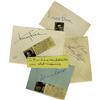 Image 1 : Horror Actors Lot . Five crisp album page signat Horror Actors Autograph Lot.