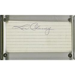 Lon Chaney Jr. Autograph. The son of the legenda Lon Chaney Jr. Autograph.