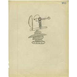 Ken Strickfaden Original Pencil Sketch Dynamic, Ken Strickfaden Original Pencil Sketch.
