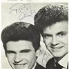 Image 2 : Everly Brothers Autographed Handbill. A Handbil Everly Brothers Autographed Handbill.