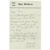 Image 1 : Clyde McPhatter Signed Letter. A handwritten, u Clyde McPhatter Signed Letter.