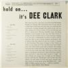 Image 5 : Dee Clark and "Hold On...It's Dee Clark" Stere "Dee Clark" and "Hold On...It's Dee Clark" Stereo LP 