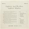 Image 2 : Lightin' Hopkins "Lightin' and the Blues" Mono L Lightnin' Hopkins "Lightnin' and the Blues" Mono LP