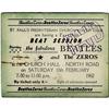 Image 1 : The Beatles/The Zeros Concert Ticket. For the F The Beatles/The Zeros Concert Ticket.