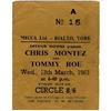 Image 1 : Beatles York Concert Ticket Stub. A used ticket Beatles York Concert Ticket Stub.